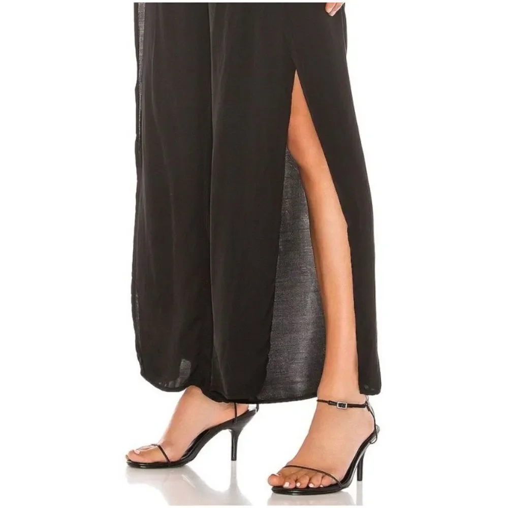 Young Fabulous and Broke black palazzo slit leg vacationcore S pants